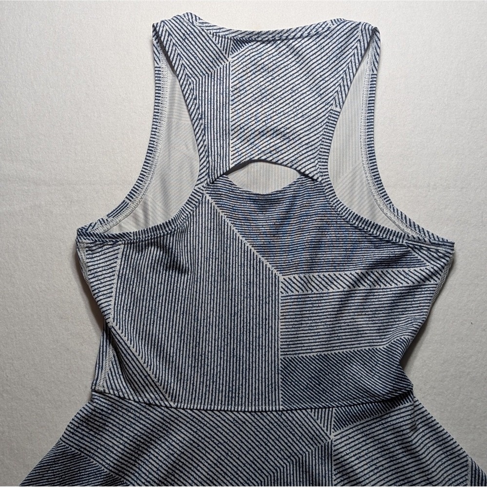 Nike Dri-FIT Sleeveless Fit & Flare Tennis Dress Blue White Women's XS - Picture 8 of 8